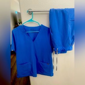 Figs jogger set in Ceil Blue